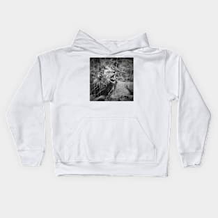 Mara Lion in Monochrome Kids Hoodie